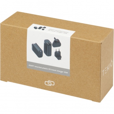 Logo trade firmakingi pilt: ADAPT 25W taaskasutatud plastist PD reisilaadija