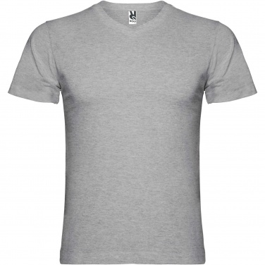 Logotrade ärikingid pilt: Samojeedo lühikeste varrukatega meeste v-kaelusega T-särk