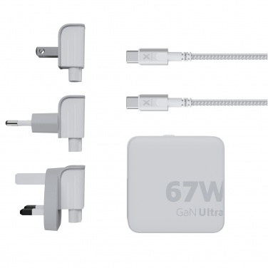 Logo trade ärikingitused foto: Xtorm XVC2067 GaN Ultra 67W reisilaadija 100W USB-C PD-kaabliga