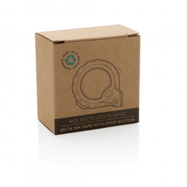 Logo trade firmakingi pilt: RCS taaskasutatud plastist 3M/16 mm teip stoppnupuga