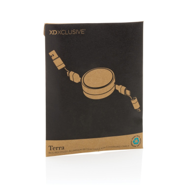 Logotrade meene foto: Terra RCS taaskasutatud alumiiniumist sissetõmmatav 6-ühes kaabel