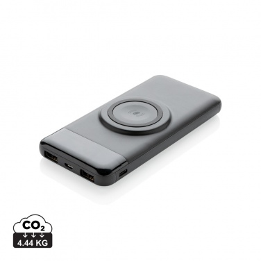 Logotrade reklaamkingi foto: 10 000 mah juhtmevaba akupank koos kellalaadijaga