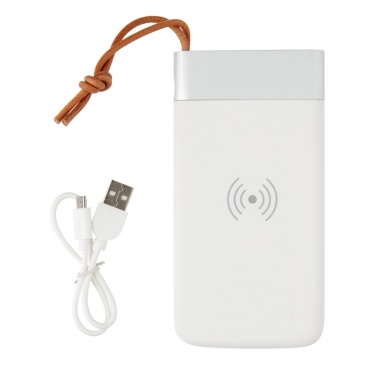 Logo trade firmakingi pilt: Aria 8000 mAh 5W juhtmevaba laadimise akupank