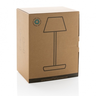 Logo trade reklaamtoote pilt: Pure Glow RCS usb-taaslaetav taaskasutatud plastikust laualamp