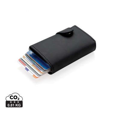 Logotrade reklaamkingi foto: Standardne alumiiniumist RFID kaardihoidja PU rahakotiga