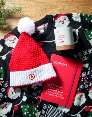 Logo trade reklaamkingid foto: Jõulu sümboolikaga kootud müts