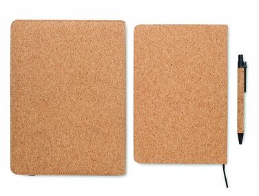 Logotrade meene foto: A5 märkmik-mapp korgist