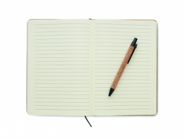 Logotrade meened pilt: A5 märkmik-mapp korgist