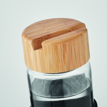 Logo trade ärikingid foto: Klaaspudeli bambusest kaas 600ml