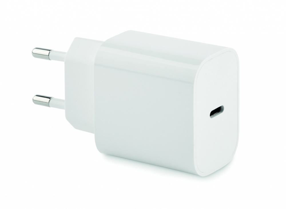 Logotrade ärikingitused pilt: 20W 2-pordiline USB-laadija EU pistik