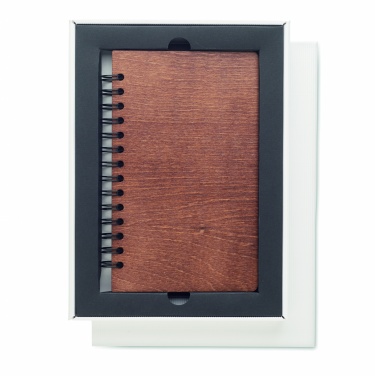 Logo trade reklaamtoote pilt: A5 kasepuidust märkmik GROWBOOK™