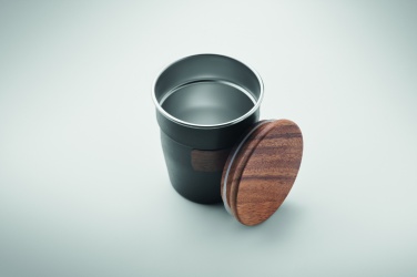 Logo trade reklaamkingitused foto: Pähklise viimistlusega termostops, 350 ml