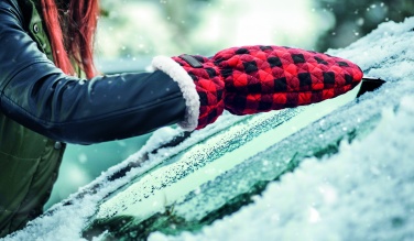 Logotrade reklaamtooted pilt: Tepitud jääkaabitsaga kinnas