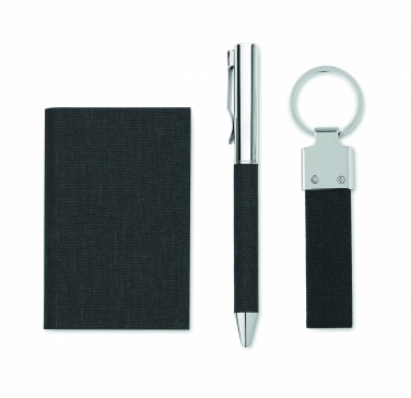 Logo trade reklaamtoote pilt: 3-osaline kinkekomplekt kinkekarbis, kohandatava trükilahendusega