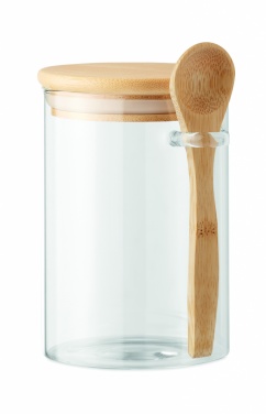 Logo trade reklaamkingituse pilt: Klaaspurk lusikaga 600 ml