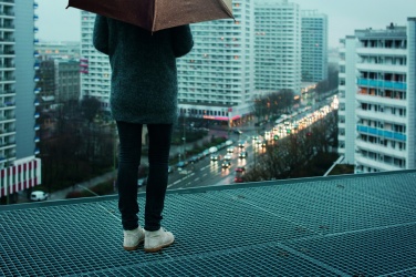 Logotrade reklaamtoote foto: 25-tolline korgist vihmavari