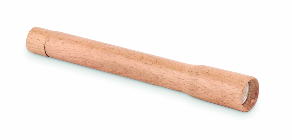 Logotrade reklaamtooted pilt: Puidust taskulamp COB valgusega