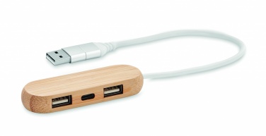 Logotrade ärikingid pilt: 3-pordiline kahe sisendiga USB-jaotur