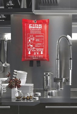 Logotrade firmakingituse foto: Tulekustutustekk kotis 100x95cm