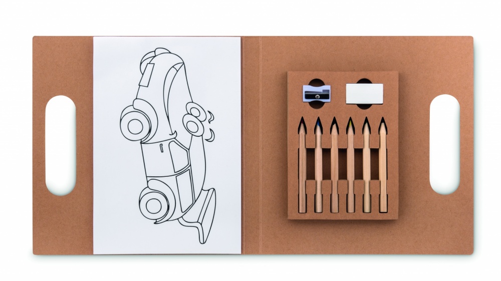 Logotrade reklaamkingi foto: Värvimiskomplekt 6 pliiatsiga