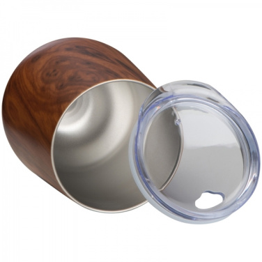 Logo trade reklaamkingituse pilt: Puidust välimusega roostevabast terasest kruus BRIGHTON 380 ml