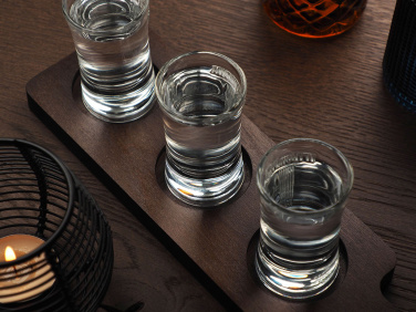 Logo trade firmakingi pilt: Puidust 3 Shot klaasi alusega 1863121