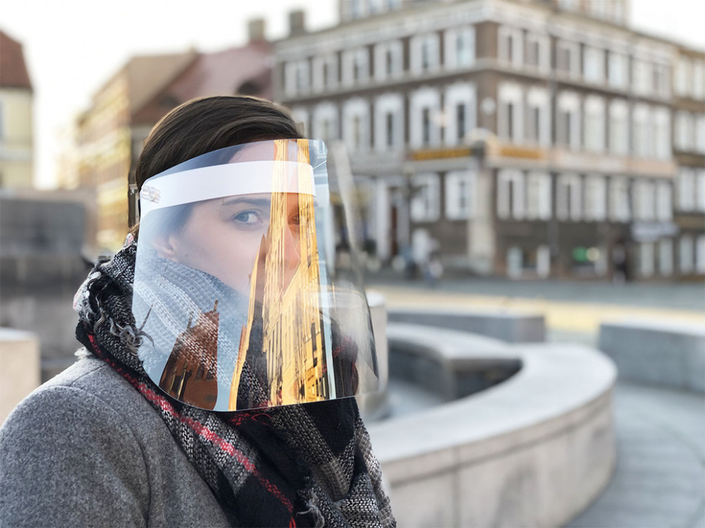 Logo trade firmakingituse pilt: TEMIDA kallutatav näomask 1424162