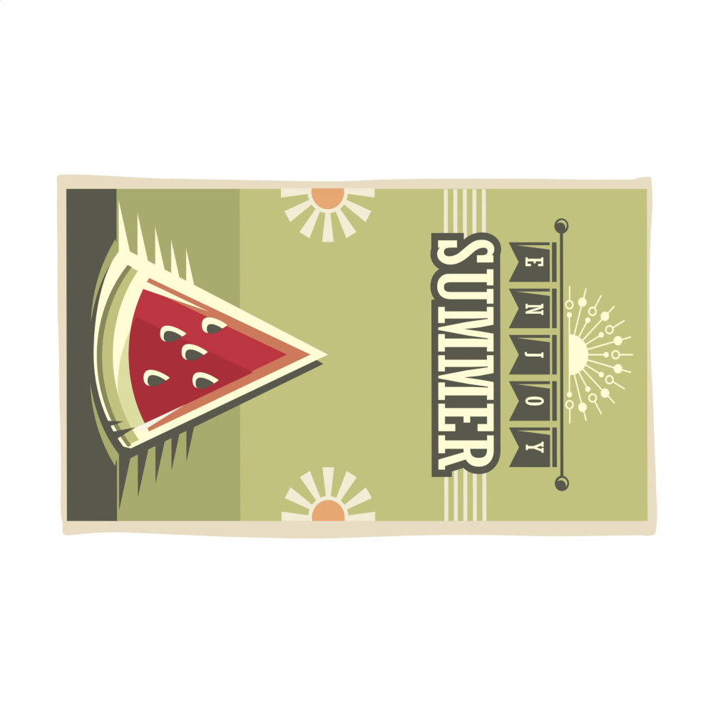 Logo trade firmakingid foto: Prinditud RPET rannarätik 350 g/m² 100x180