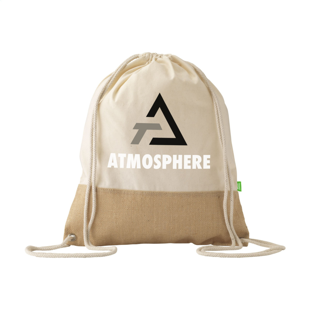 Logotrade reklaamkingid pilt: Kombineeritud orgaaniline seljakott (160 g/m²)