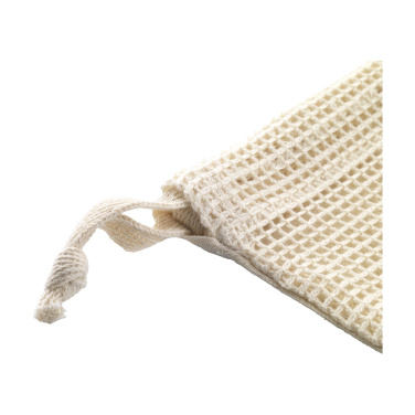 Logotrade ärikingituse foto: Natura Organic GOTS võrgust puuviljakott (120 g/m²)