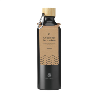 Logo trade reklaamkingituse pilt: AluBamboo GRS Recycled Alu 750 ml veepudel