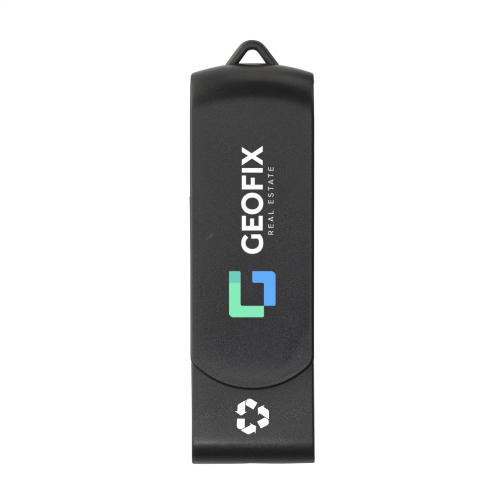 Logotrade reklaamkingituse foto: USB Twist Recycle 32 GB
