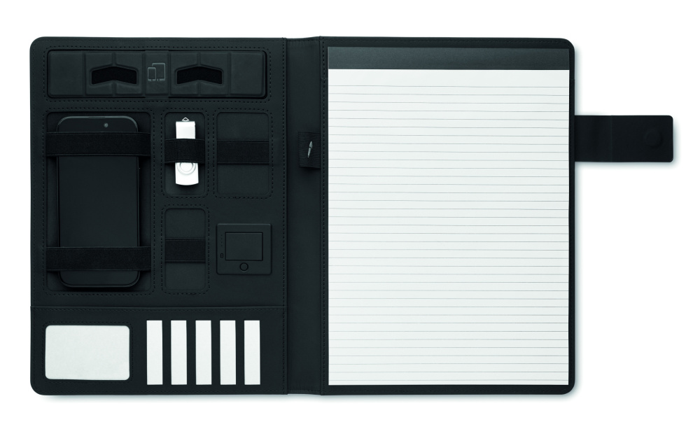 Logotrade firmakingid pilt: BURGUS A4 kaust ja juhtmevaba laadija