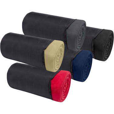 Logo trade reklaamkingi pilt: Huggy fliisist tekk kandekotiga 220x250 cm