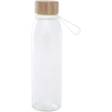 Logotrade ärikingitused pilt: Porto 500 ml klaasist veepudel bambusest korgiga