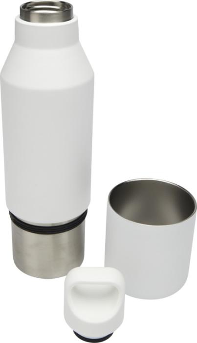 Logotrade reklaamkingi foto: Odessy 600 ml taaskasutatud roostevabast terasest pudel tassiga