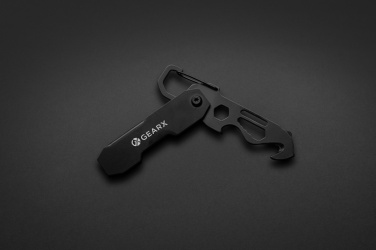 Logo trade reklaamkingitused foto: Kokkupandav Gear X EDC tööriist karabiini ja pakilõikuriga