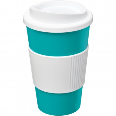 Logo trade liikelahjat mainoslahjat kuva: Americano® 350 ml eristetty muki oterenkaalla