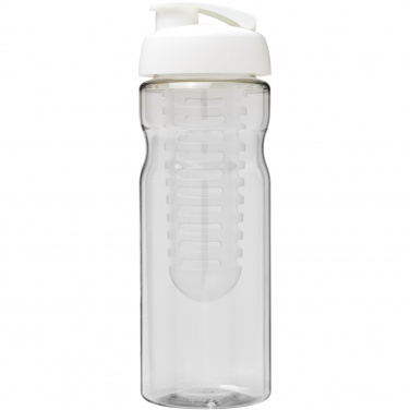 Logotrade liikelahja tuotekuva: H2O Active® Base 650 ml läppäkantinen urheilujuomapullo & uuttaja