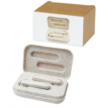 Logo trade liikelahjat tuotekuva: Nantai vehnänolki True Wireless nappikuulokkeet