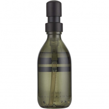 Logotrade mainoslahja tuotekuva: Wellmark Discovery 200 ml:n käsisaippua-annostelija ja 150 g tuoksukynttiläsetti – tumman meripihkan tuoksu