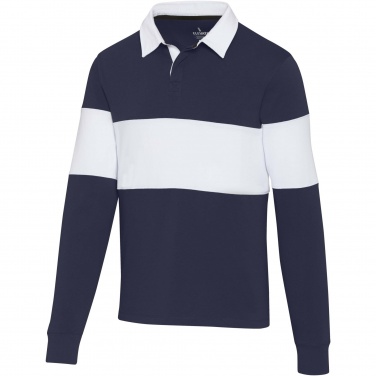 Logotrade mainoslahja tuotekuva: Clyde unisex organic rugby polo sweatshirt