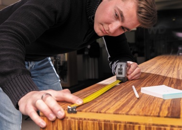 Logotrade mainoslahjat ja liikelahjat tuotekuva: 5m/19mm mittanauha sulkurenkaalla