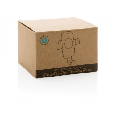 Logo trade liikelahja kuva: RCS 10W puhelinpidike autoon langattomalla latauksella