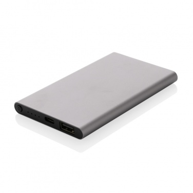 Logo trade liikelahjat mainoslahjat kuva: 4000mAh virtapankki USB-C:llä RCS muovista/alumiinista