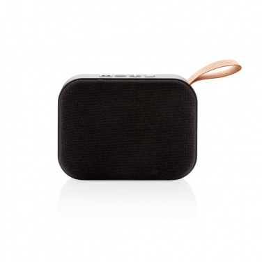 Logo trade mainoslahjat ja liikelahjat kuva: Kangaspäällysteinen trendikaiutin