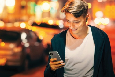 Logo trade liikelahjat mainoslahjat kuva: Motorola IPX5 TWS MOTO kuulokkeet 85