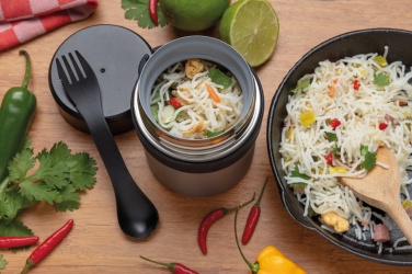 Logo trade mainoslahja ja liikelahja tuotekuva: Keraamisesti pinnoitettu Bogota-ruokatermos