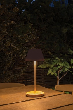 Logo trade mainostuotet tuotekuva: Pure Glow USB-ladattava pöytälamppu RCS muovista