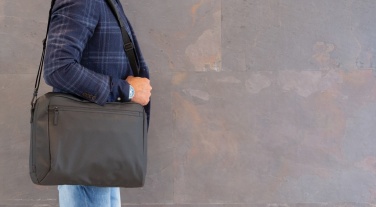 Logotrade liikelahjat kuva: Musta PVC-vapaa Fashion-laptoplaukku 15,6"